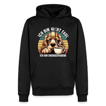 Ich Bin Nicht Faul Cocker Spaniel Cockerhund - Männer Premium Bio Hoodie - Schwarz - Vorne - Nico (187cm)