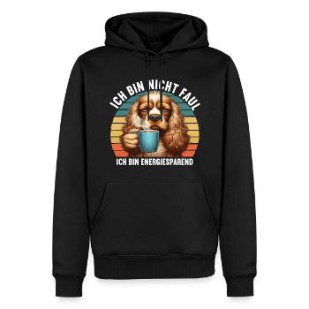 Ich Bin Nicht Faul Cocker Spaniel Spanielhund - Männer Premium Bio Hoodie - Schwarz - Vorne - Nico (187cm)