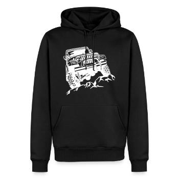 Modisches T-Shirt für alle Jeeper - Männer Premium Bio Hoodie - Schwarz - Vorne - Nico (187cm)