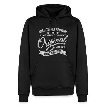 Original 2019 Jahrgang Retro 2019 Geburtstag 2019 - Männer Premium Bio Hoodie - Schwarz - Vorne - Nico (187cm)