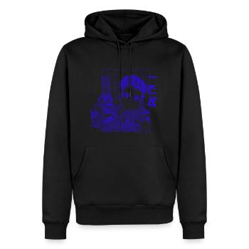 Generation One - "The Original" - Männer Premium Bio Hoodie - Schwarz - Vorne - Nico (187cm)