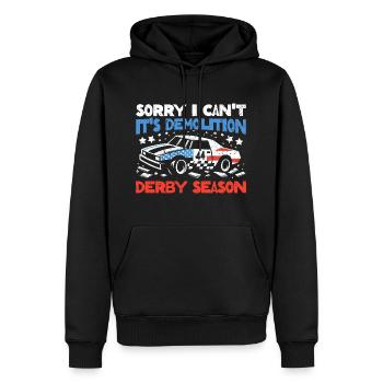 Saison du derby de démolition - cadeau pour les vrais fans - Sweat à capuche Premium bio Homme - noir - Devant - Nico (187cm)