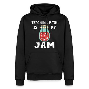 Math Teacher Teaching is my Jam - Männer Premium Bio Hoodie - Schwarz - Vorne - Nico (187cm)
