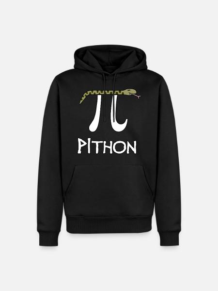 Pithon - Männer Premium Bio Hoodie - Schwarz