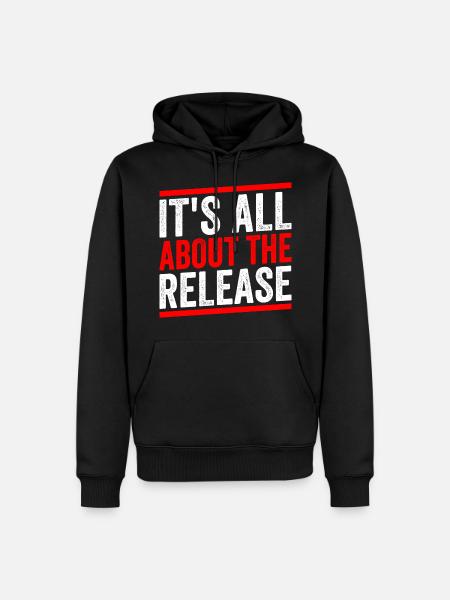 Loslassen Axtwerfen Liebhaber Experte Axtwerfer - Männer Premium Bio Hoodie - Schwarz