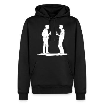 Crew Party Gruppe Feiern Jga - Männer Premium Bio Hoodie - Schwarz - Vorne - Nico (187cm)