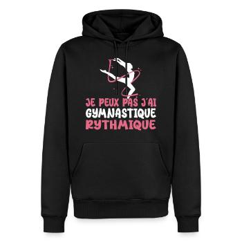 Ich kann nicht Ich habe Vintage Rhythmic Gym Frau - Männer Premium Bio Hoodie - Schwarz - Vorne - Nico (187cm)