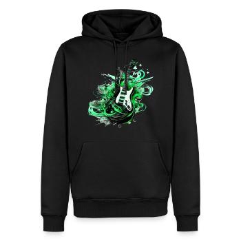 E-Gitarre Gitarre Gitarrist Musik Instrument Rock - Männer Premium Bio Hoodie - Schwarz - Vorne - Nico (187cm)