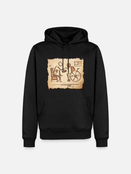 Altenpflegerin, Betreuerin, Pflegerin -Vintage Art - Herre Premium økologisk hoodie - sort