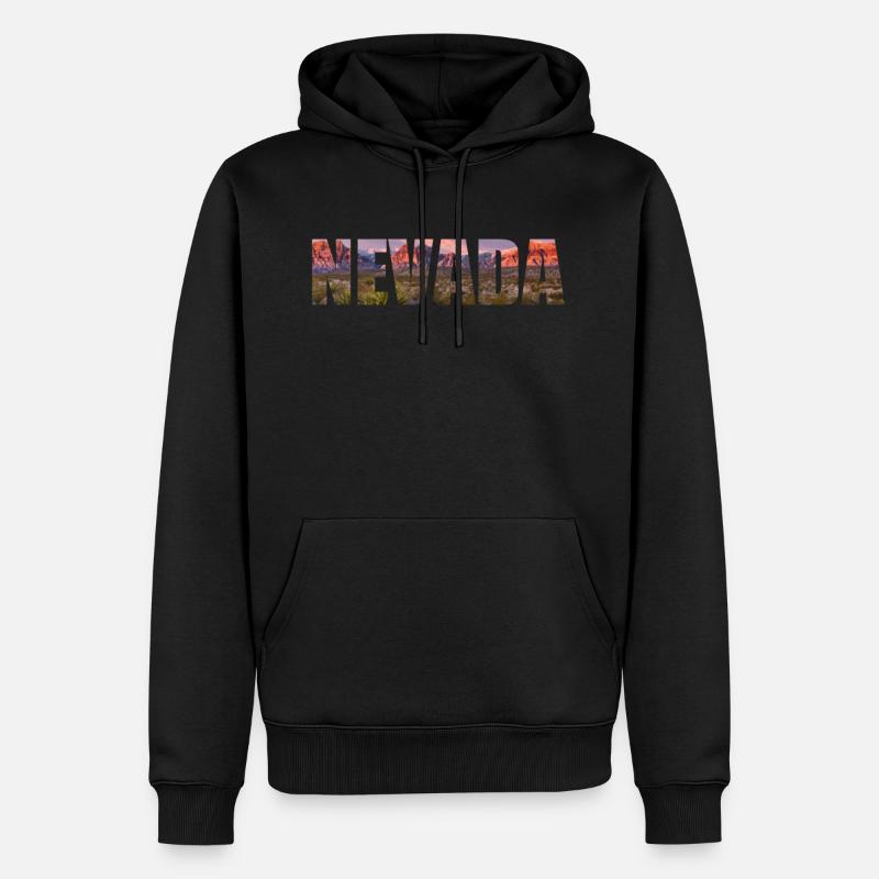 nevADA - Sweat à capuche Premium bio Homme - noir