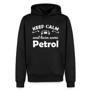 Benzin Autos - Männer Premium Bio Hoodie - Schwarz - Vorne - Nico (187cm)
