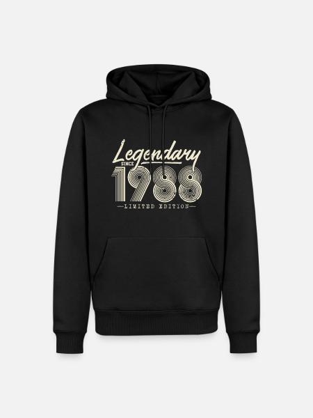 Legendary since 1988 - Men’s Premium Organic Hoodie - black