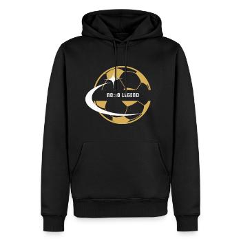 Football no:10 legend, football gift - Men’s Premium Organic Hoodie - black - Front - Nico (187cm)