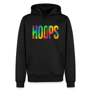 Hoops Basketball Sports Idée Cadeau BBall - Sweat à capuche Premium bio Homme - noir - Devant - Nico (187cm)