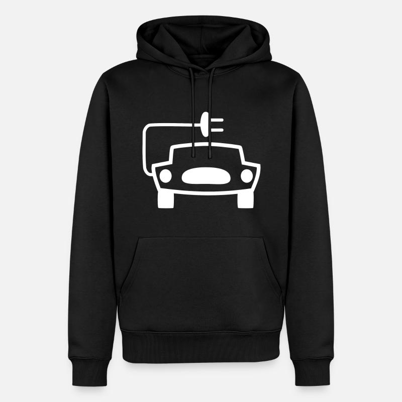 Voitures électriques - Sweat à capuche Premium bio Homme - noir