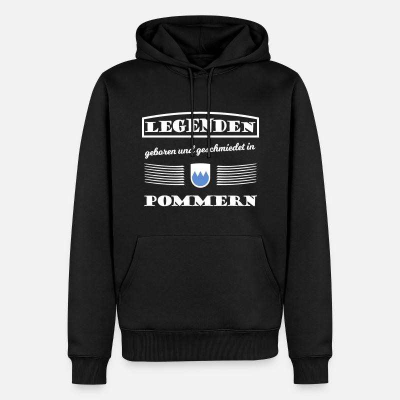 Légendes de Poméranie - Sweat à capuche Premium bio Homme - noir