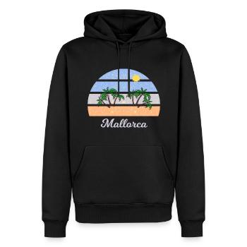 Ferien auf Mallorca - Männer Premium Bio Hoodie - Schwarz - Vorne - Nico (187cm)
