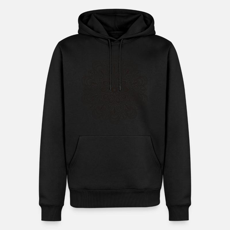 Mandala Mandala - Sweat à capuche Premium bio Homme - noir