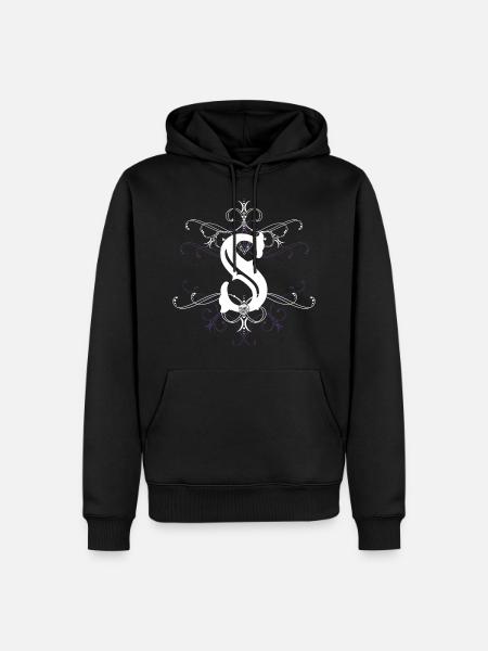 Letter S Letter-S - Men’s Premium Organic Hoodie - black