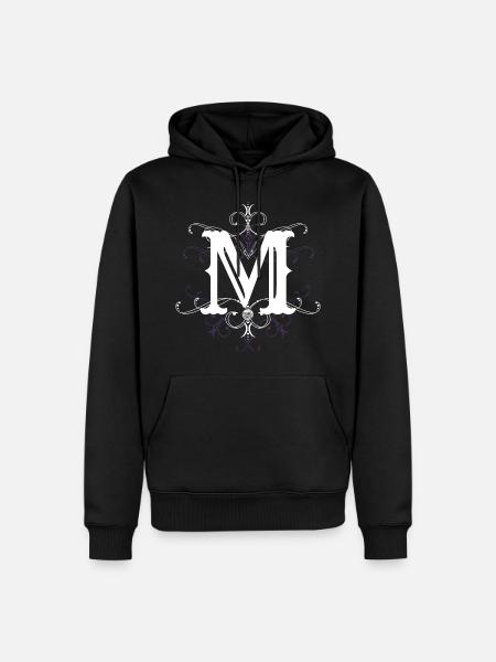 Letter M Letter M - Men’s Premium Organic Hoodie - black