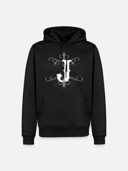 Letter J Letter J - Men’s Premium Organic Hoodie - black