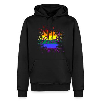 Pride Month - Männer Premium Bio Hoodie - Schwarz - Vorne - Nico (187cm)
