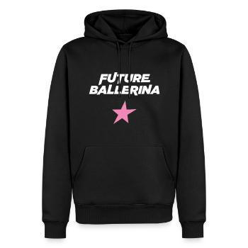 Future ballerine - Sweat à capuche Premium bio Homme - noir - Devant - Nico (187cm)
