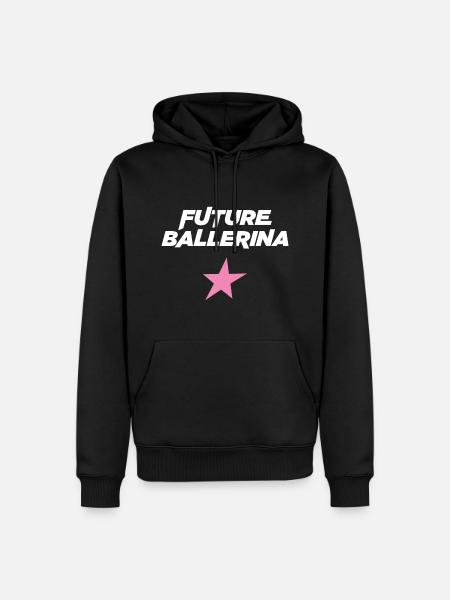 Future ballerine - Sweat à capuche Premium bio Homme - noir