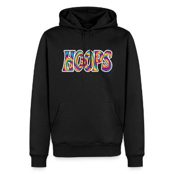 Hoops Basketball Sports Idée Cadeau BBall - Sweat à capuche Premium bio Homme - noir - Devant - Nico (187cm)