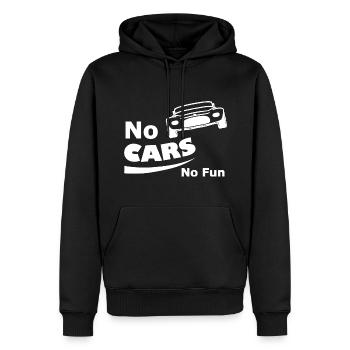 Die lustigen Autofahrer - Männer Premium Bio Hoodie - Schwarz - Vorne - Nico (187cm)