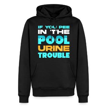 Pool Guy Cleaner Pool Service Funny - Männer Premium Bio Hoodie - Schwarz - Vorne - Nico (187cm)