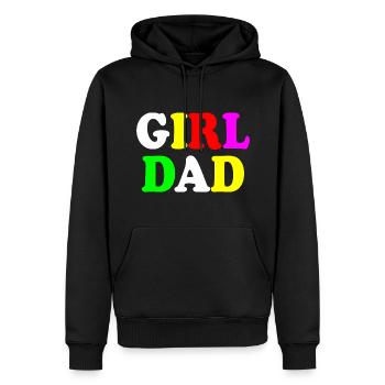 Girl dad - Männer Premium Bio Hoodie - Schwarz - Vorne - Nico (187cm)