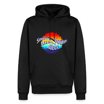 Sentiment d’été - Sweat à capuche Premium bio Homme - noir - Devant - Nico (187cm)
