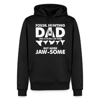 Fossil Archaeology Design Fossils Fossil Hunters - Men’s Premium Organic Hoodie - black - Front - Nico (187cm)