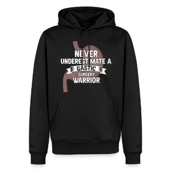 Conception de pontage gastrique et de pontage gastrique - Sweat à capuche Premium bio Homme - noir - Devant - Nico (187cm)