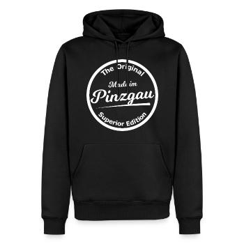 Original du Pinzgau - Sweat à capuche Premium bio Homme - noir - Devant - Nico (187cm)