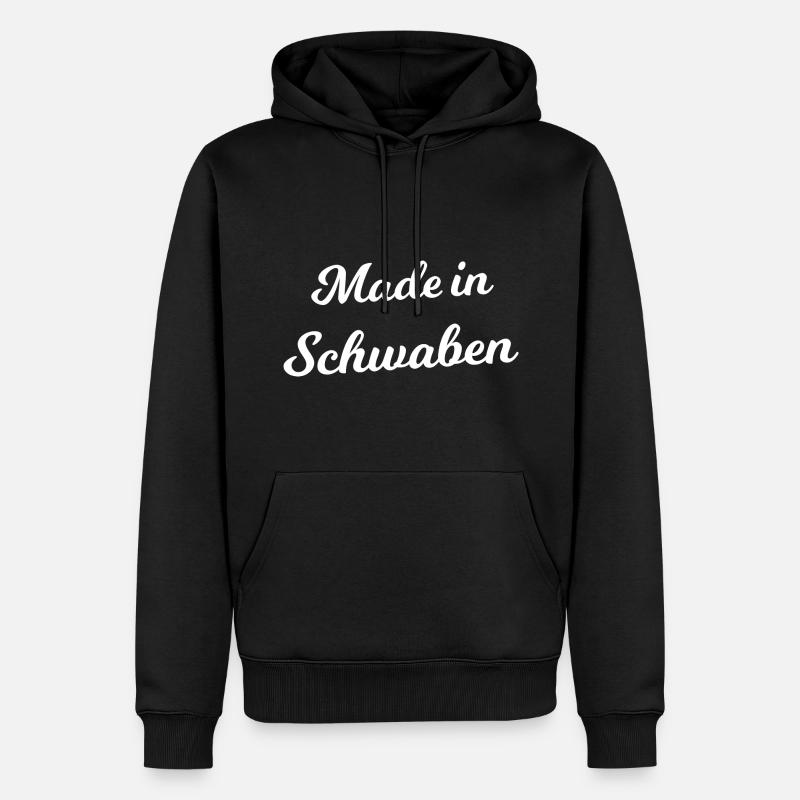 Fabriqué en Souabe - Sweat à capuche Premium bio Homme - noir