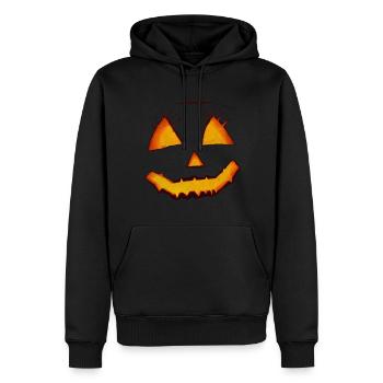 Pumpkin Halloween - Männer Premium Bio Hoodie - Schwarz - Vorne - Nico (187cm)
