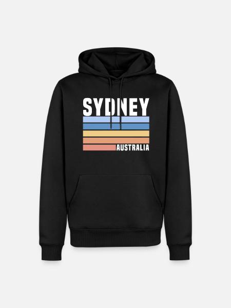 Sydney, Australia - Men’s Premium Organic Hoodie - black