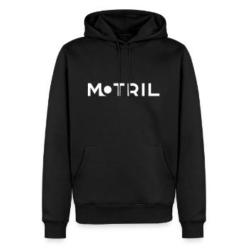MOTRIL – Grenade – Andalousie – Espagne - Sweat à capuche Premium bio Homme - noir - Devant - Nico (187cm)