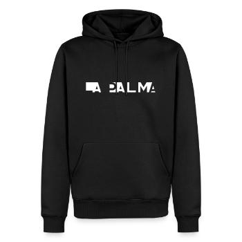 LA PALMA – Îles Canaries – Espagne - Sweat à capuche Premium bio Homme - noir - Devant - Nico (187cm)