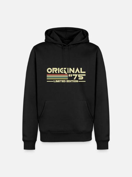 1975 - Men’s Premium Organic Hoodie - black