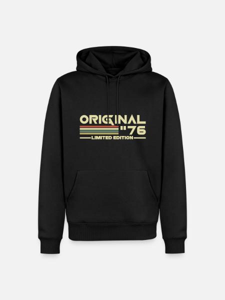1976 - Men’s Premium Organic Hoodie - black