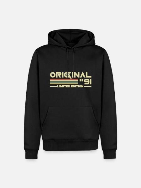 1991 - Men’s Premium Organic Hoodie - black