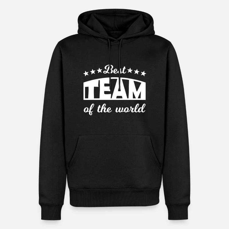 Équipe - Sweat à capuche Premium bio Homme - noir