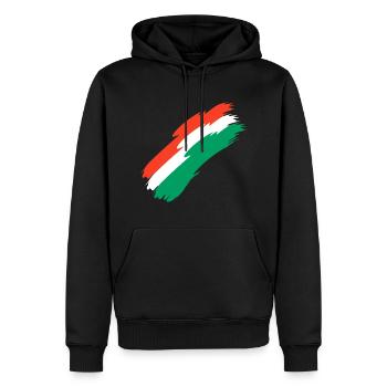 Oman Fahne Farben - Männer Premium Bio Hoodie - Schwarz - Vorne - Nico (187cm)
