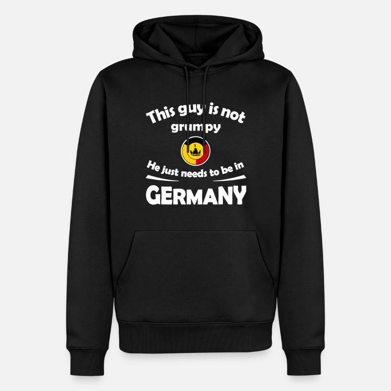 Fans d’Allemagne - Sweat à capuche Premium bio Homme - noir
