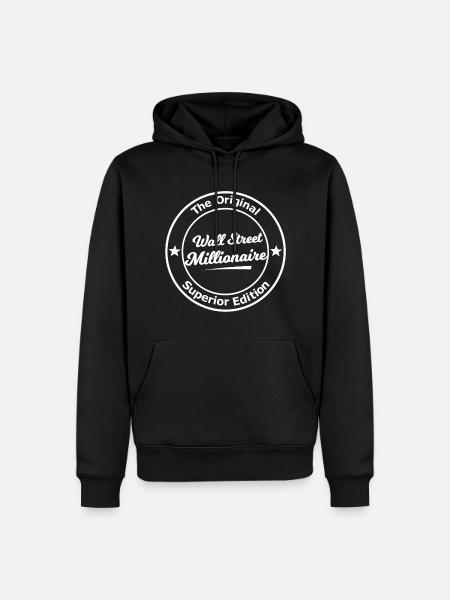 Millionaire Wall Street - Men’s Premium Organic Hoodie - black