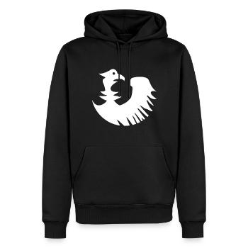 Deutschland Adler - Männer Premium Bio Hoodie - Schwarz - Vorne - Nico (187cm)