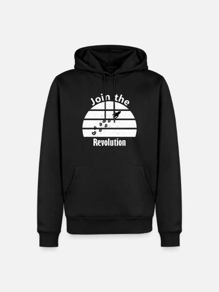 The revolutionary Bitcoins - Men’s Premium Organic Hoodie - black